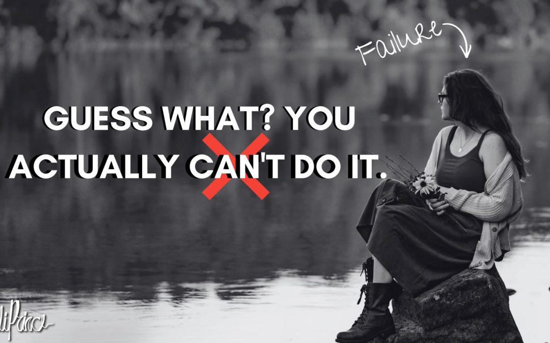 Guess what? You actually CAN’T do it.